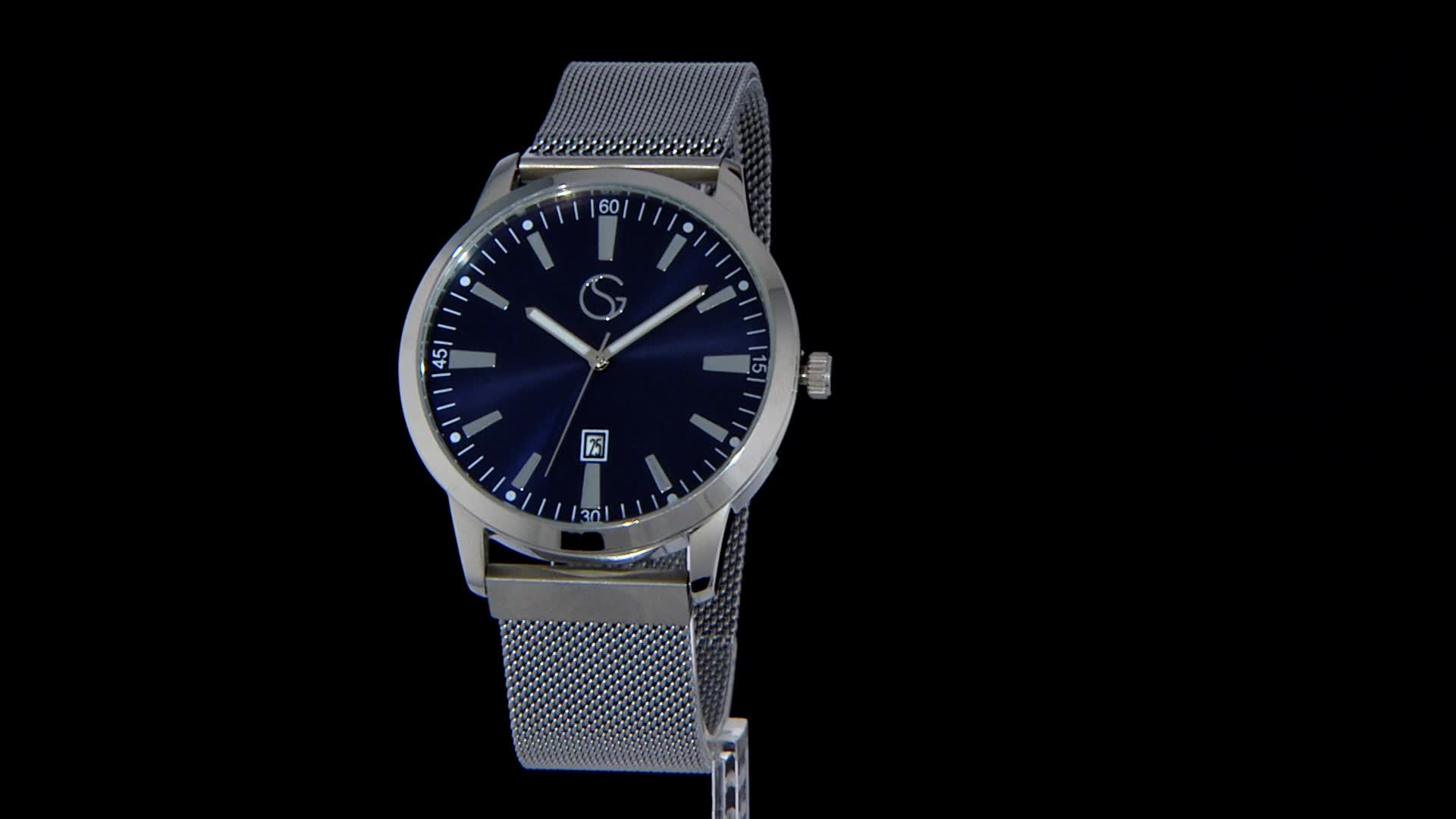 Gentlemen Selection Herrenarmbanduhr mit Milanaiseband