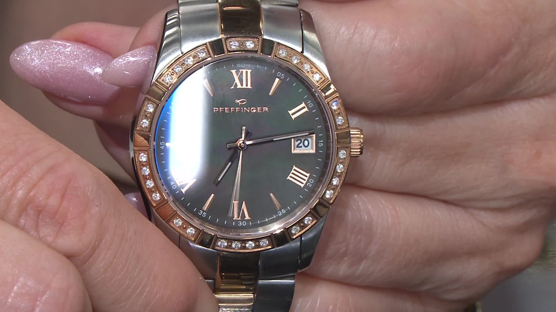 Bering Uhren Damenuhr Eckiges GehÃ¤use ROTARY Quarzuhr Herren